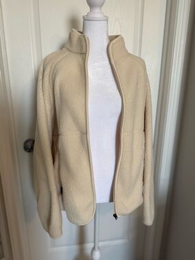 Women's Sierra Designs Cream Full-Zip Sherpa Jacket